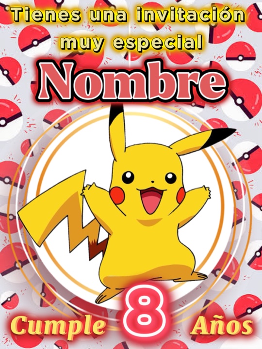 Pikachu undangan 
