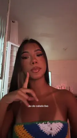 eu de cabelo liso 