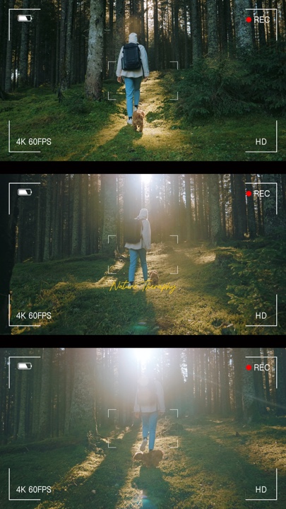 3 vidéos horizontales