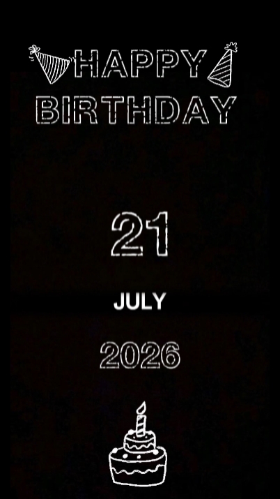 Selamat ulang tahun 