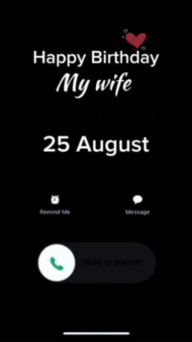 HBD wife 25 August