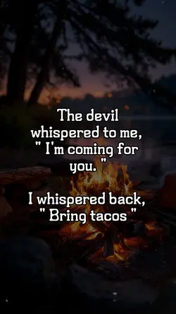 The d3vil whispered