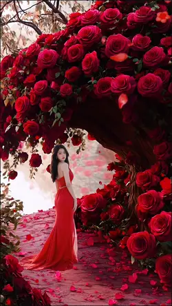 Among the flowers