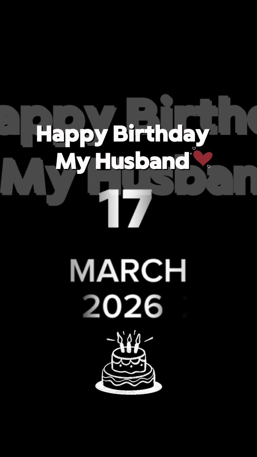 HBD HUSBAND 17 MARCH