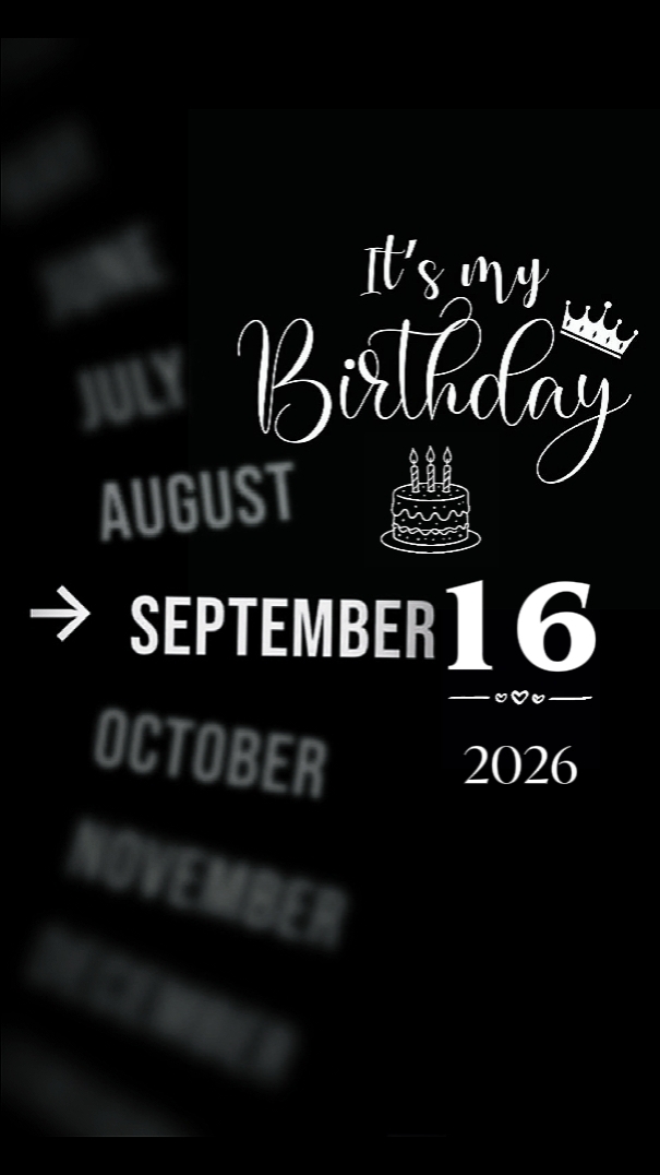 BIRTHDAY 16 SEPTEMBE