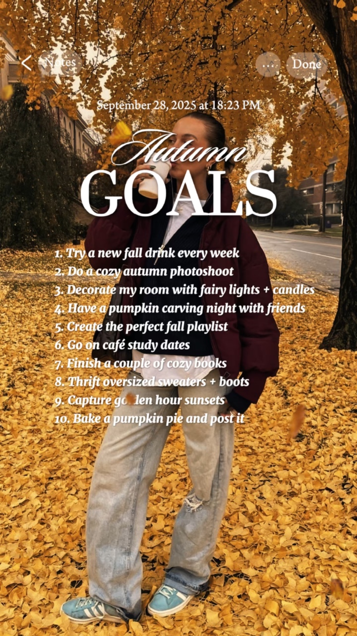 Autumn Goals