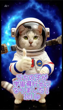 ペットさんが宇宙飛行士に⁉︎