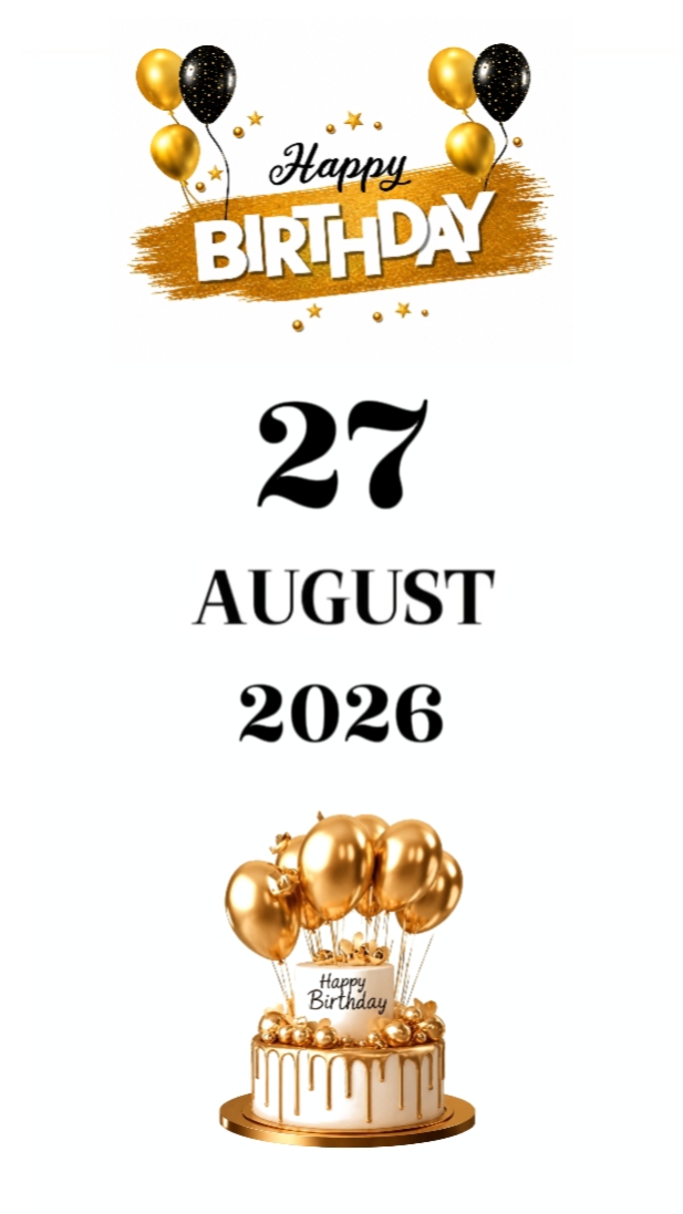 HBD DAUGHTER 27 AUG