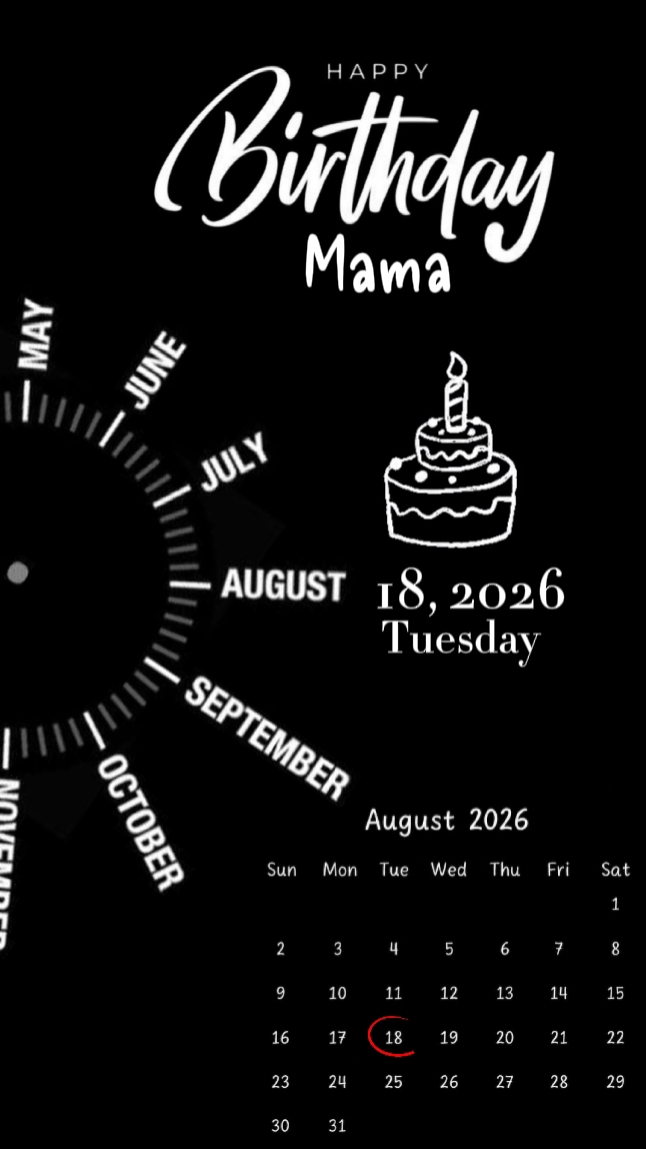 Bday mama 18 August