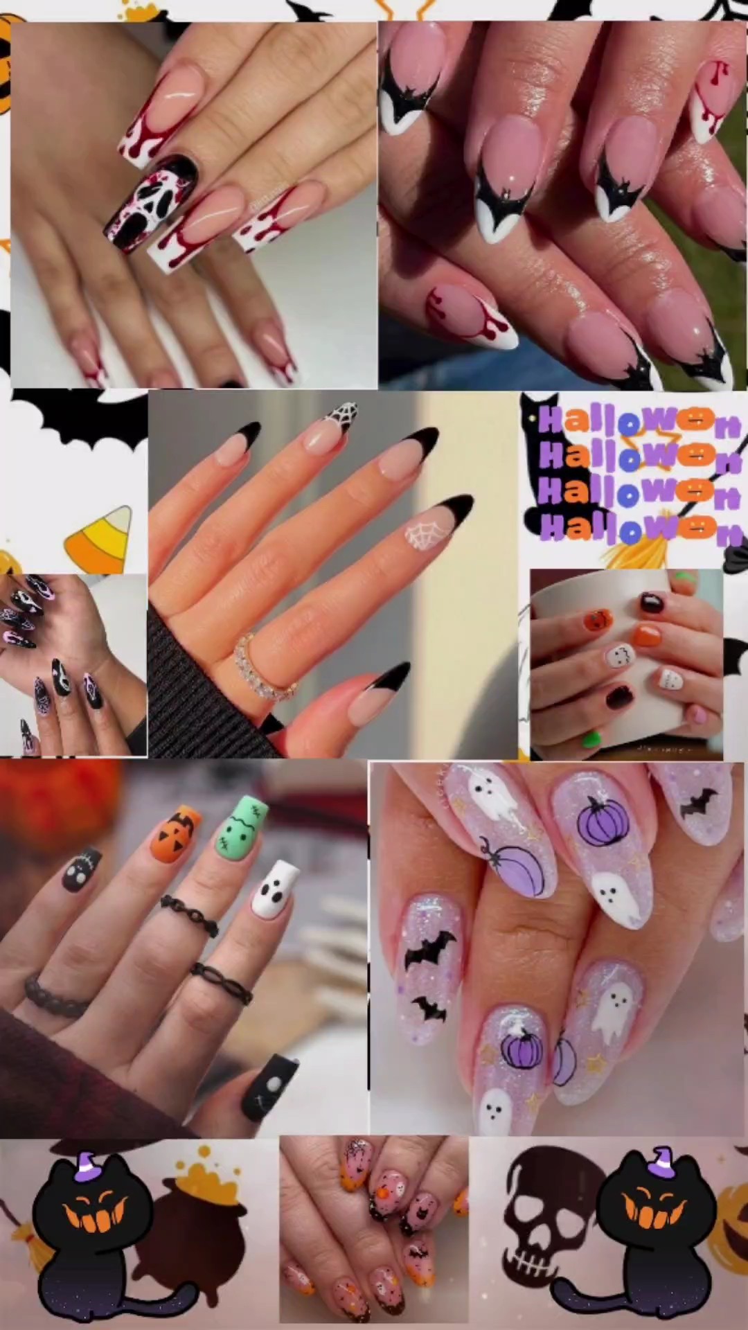 Uñas de Halloween
