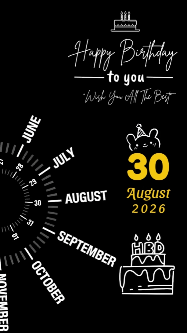 30 AUG BIRTHDAY BABY