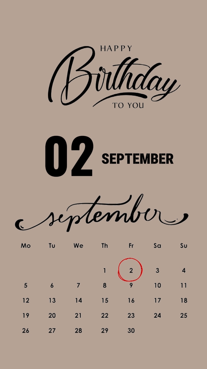 Hbd 02 September