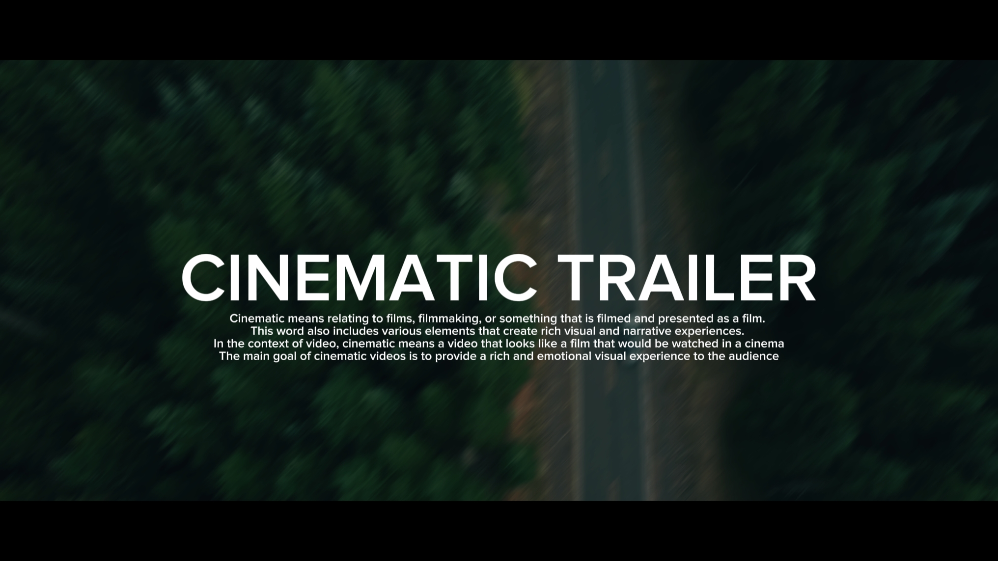 BANDE-ANNONCE CINÉMATIQUE