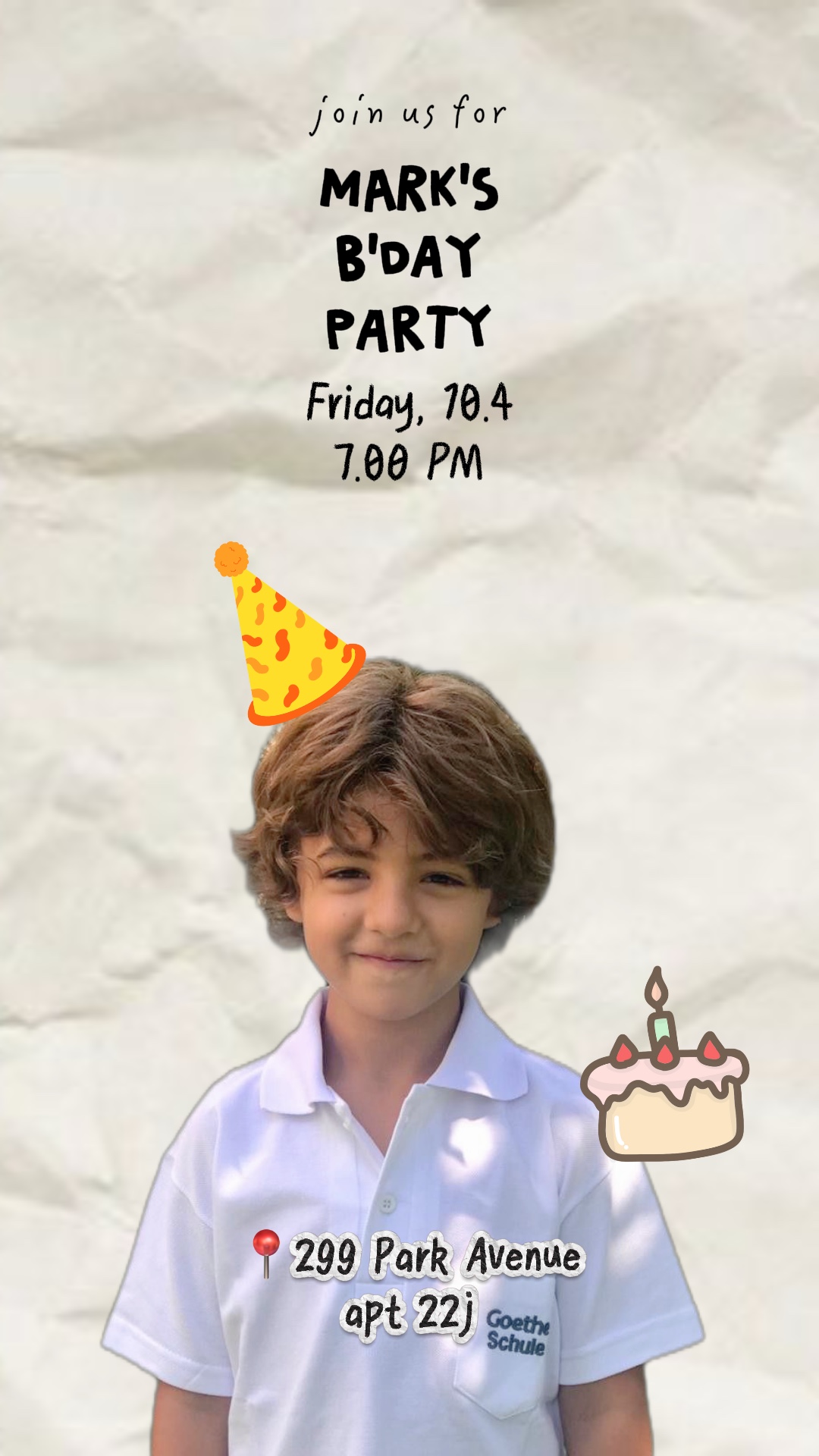 Invitación de cumpleaños