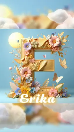 3D letter E