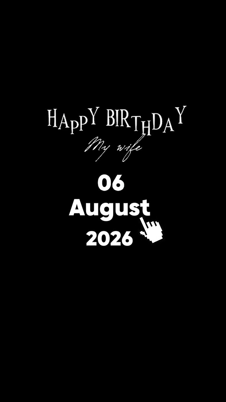 HBD ISTRI SAYA 6 AGUSTUS