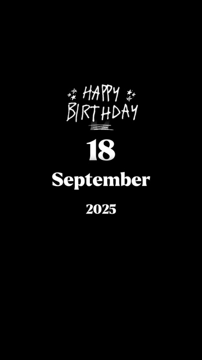 Hbd 18september2025