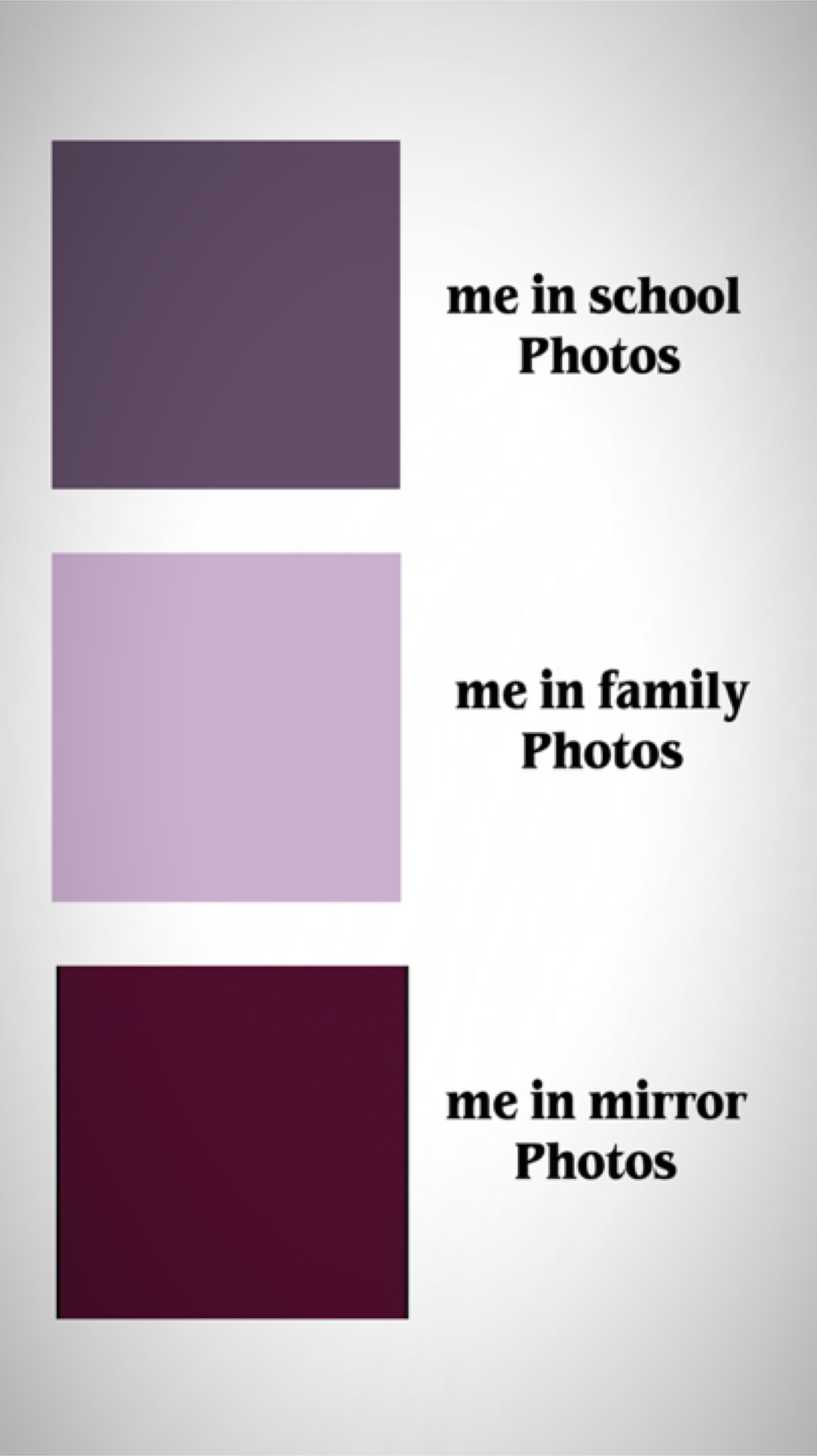 Yo en las fotos del espejo