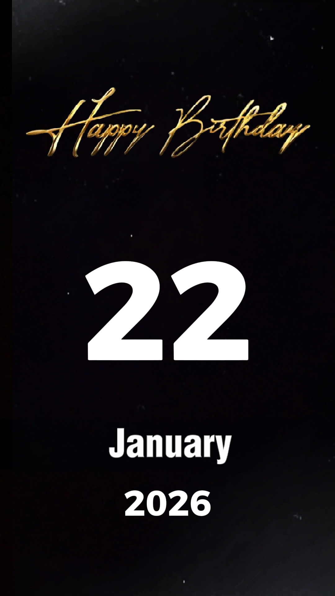 Hbd 22 January 2026