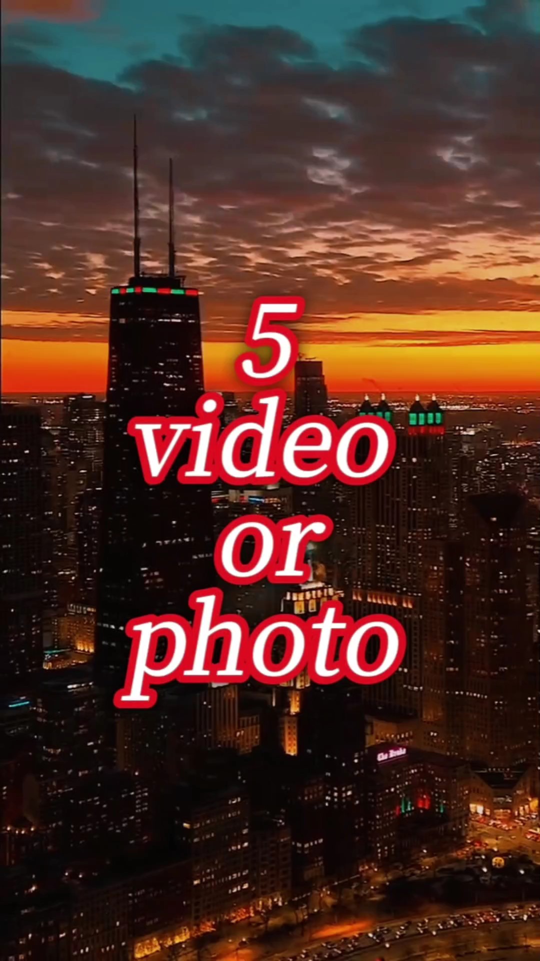 5 video o foto 
