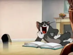 tom ketawa ngakak
