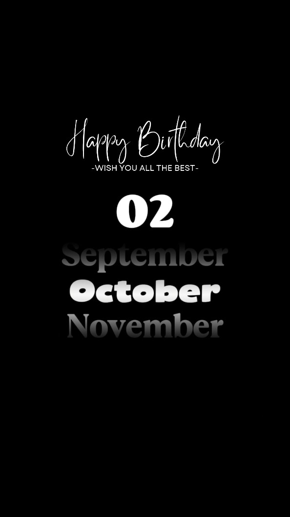 HBD 2 OCTOBRE