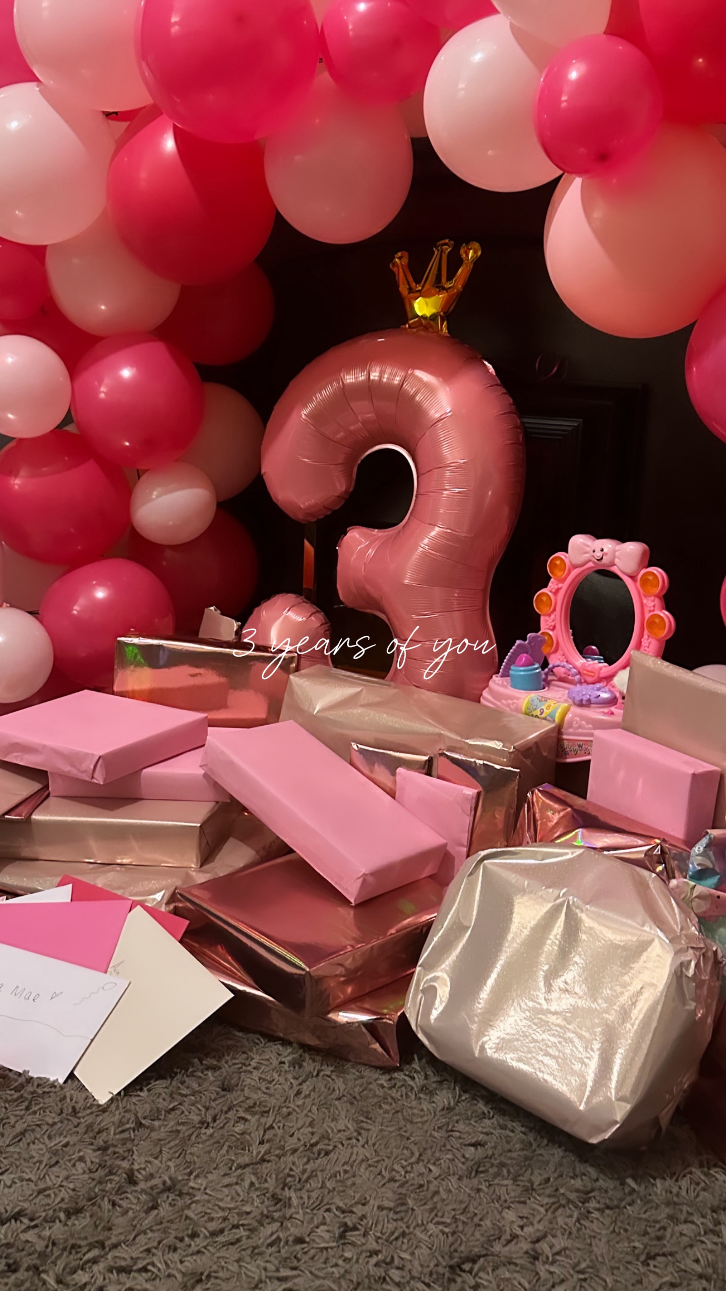 3 years of you!