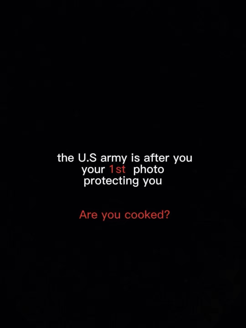 Are u cooked?