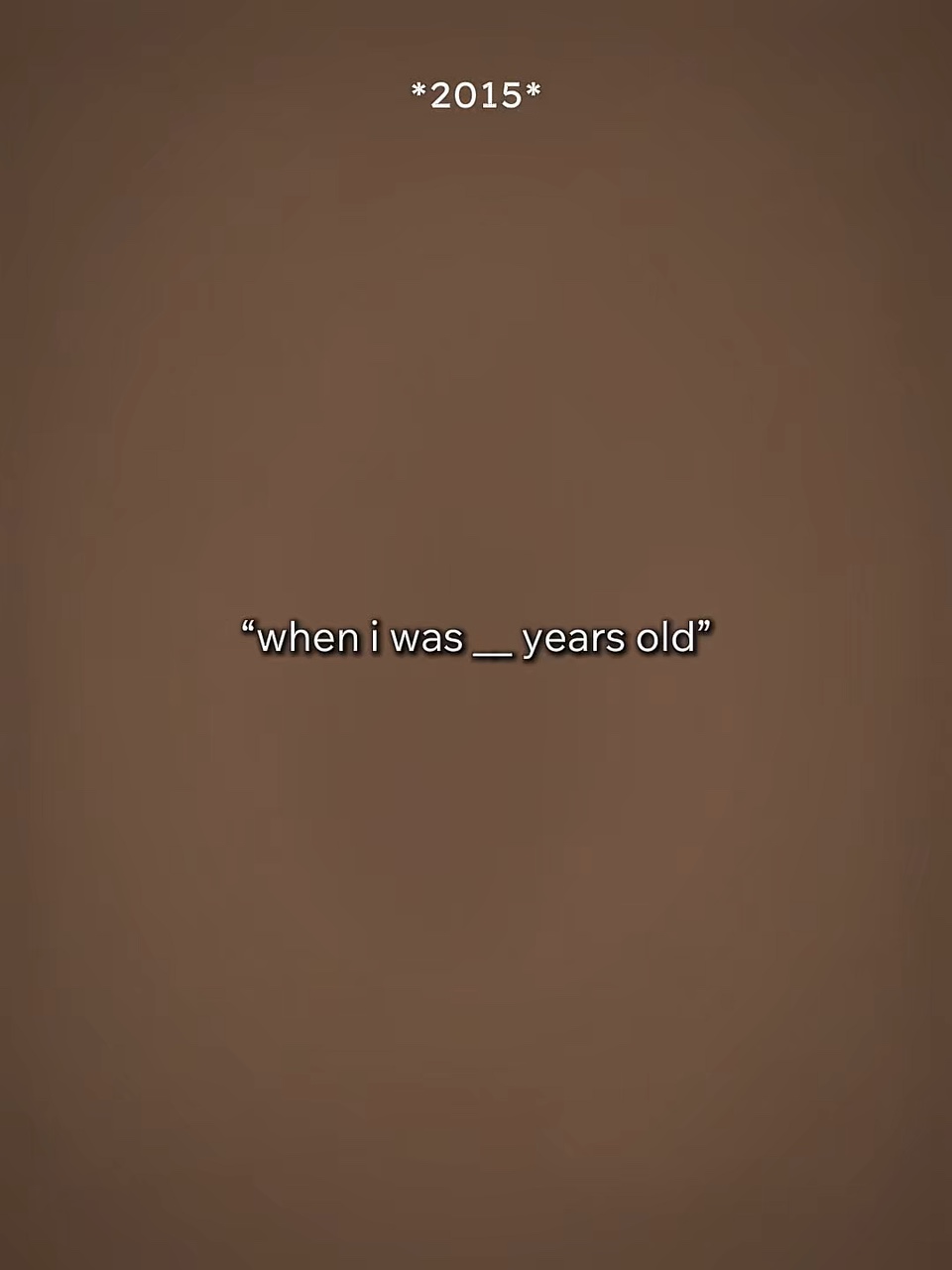 yani 30 yaşında olacağım