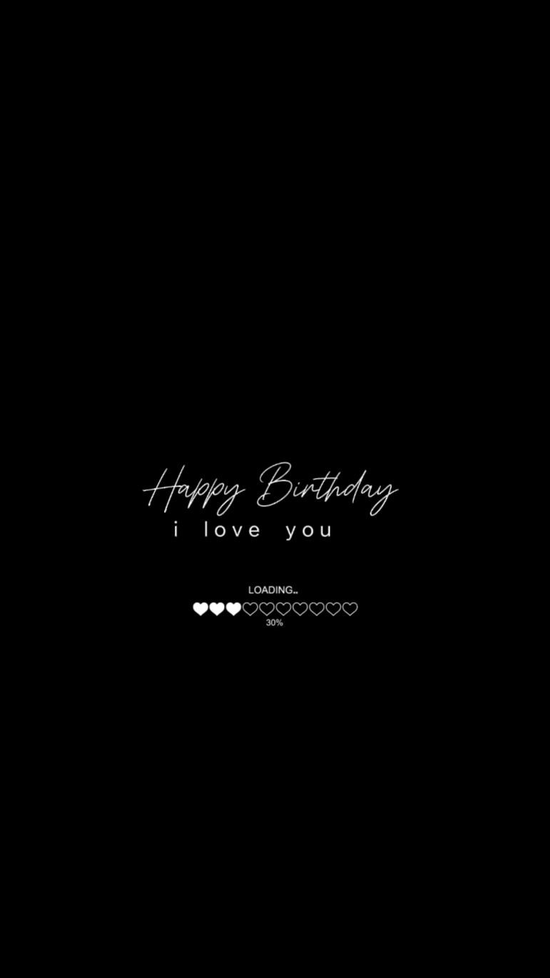 hbd aku mencintaimu