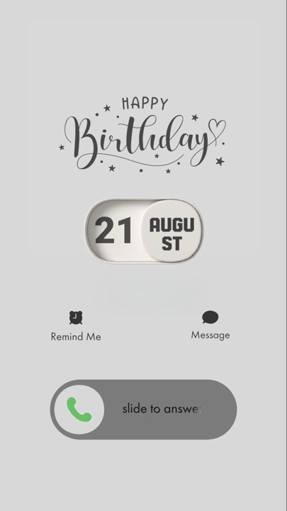 BIRTHDAY 21 AUGUST