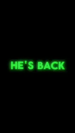 Heβs back