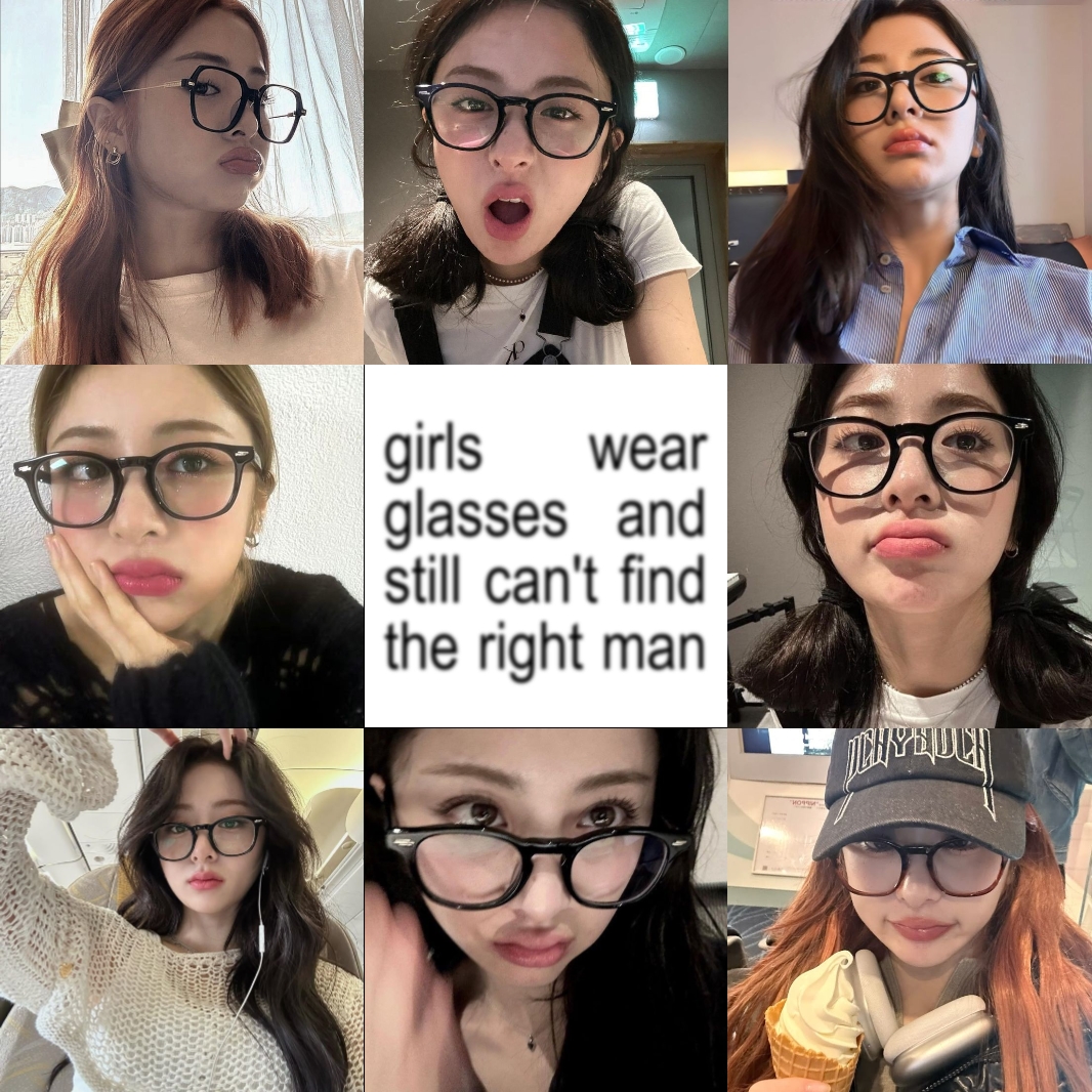 Mädchen tragen eine Brille