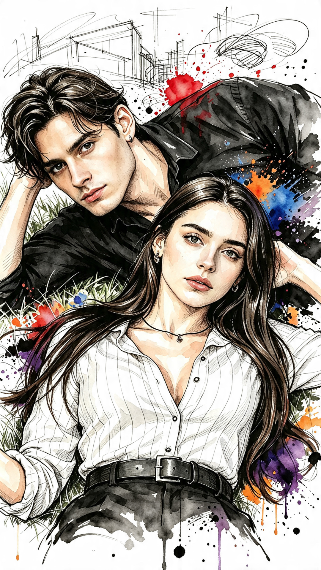 COUPLE SKETCH ART 