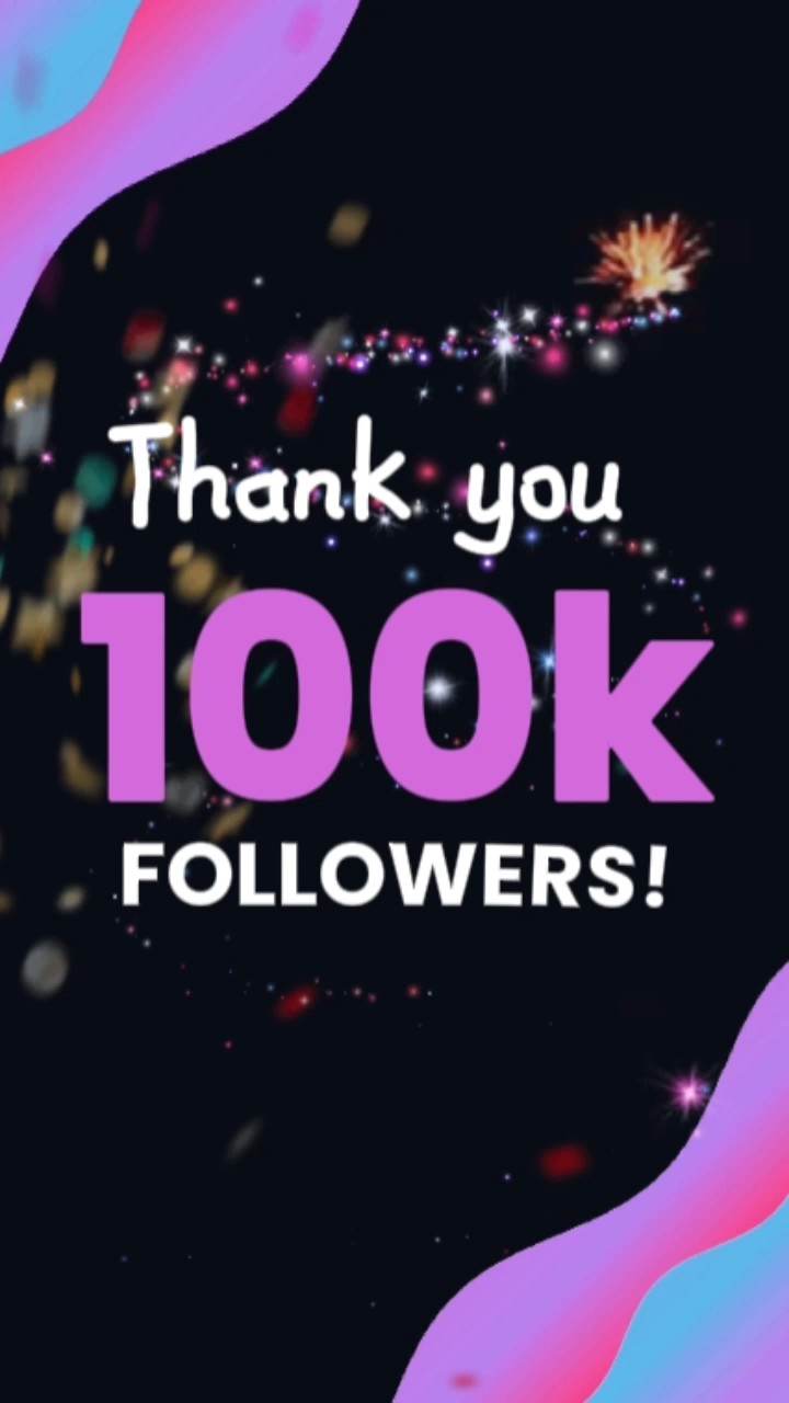 THANK YOU 100K FOLLOWERS