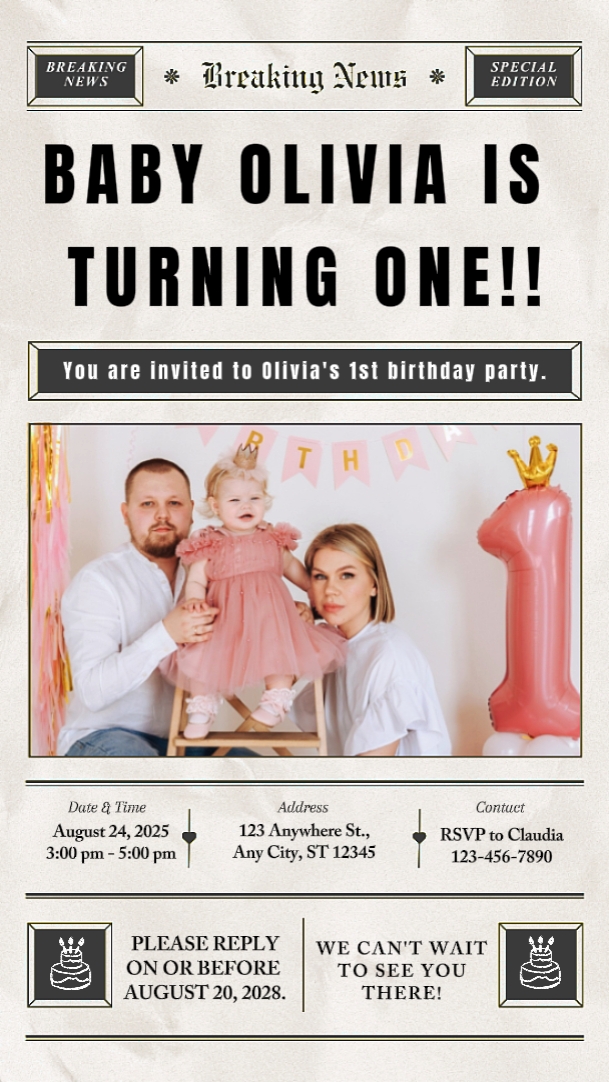 Invitación De Cumpleaños