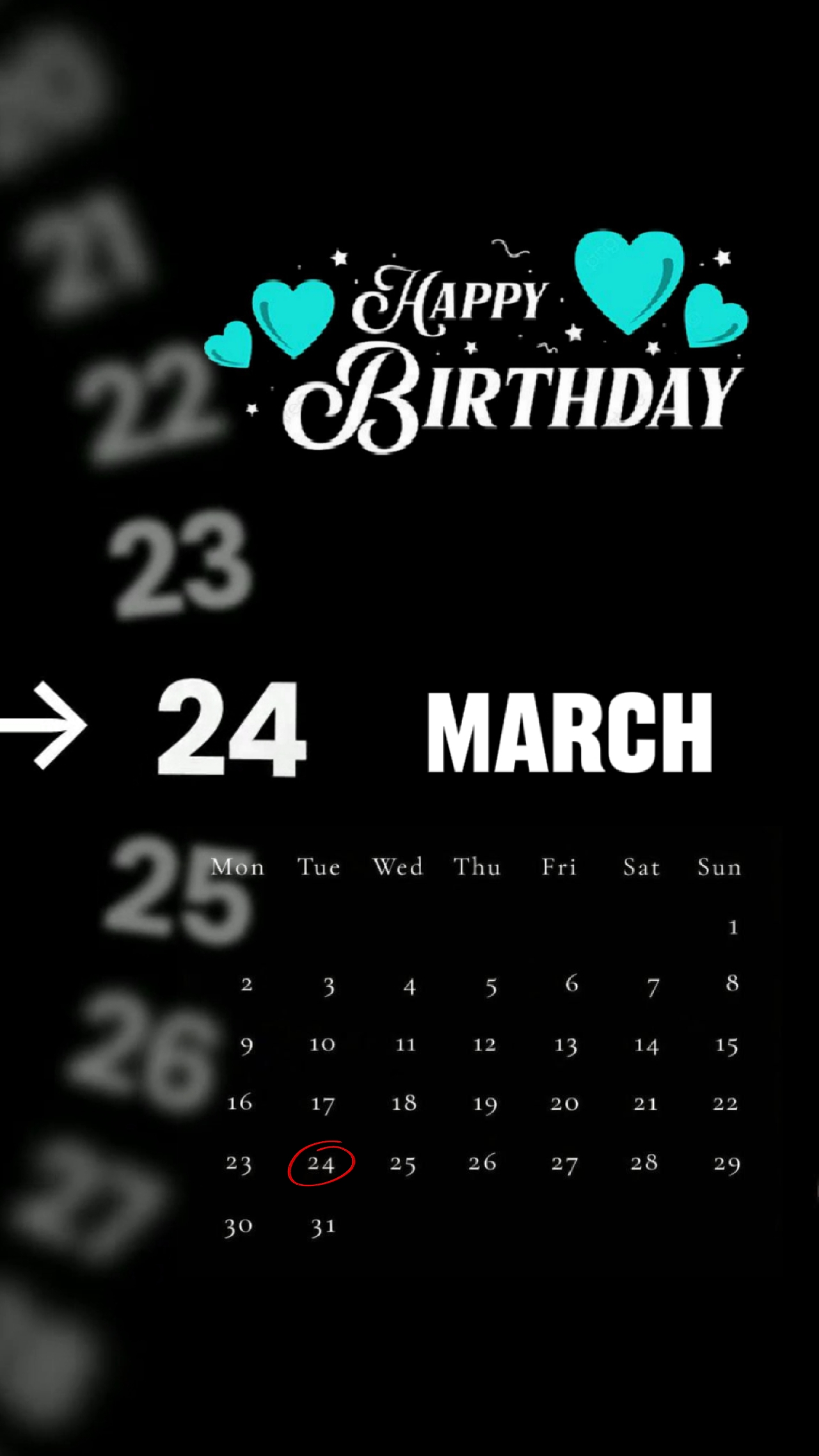 HBD 24 DE MARZO 