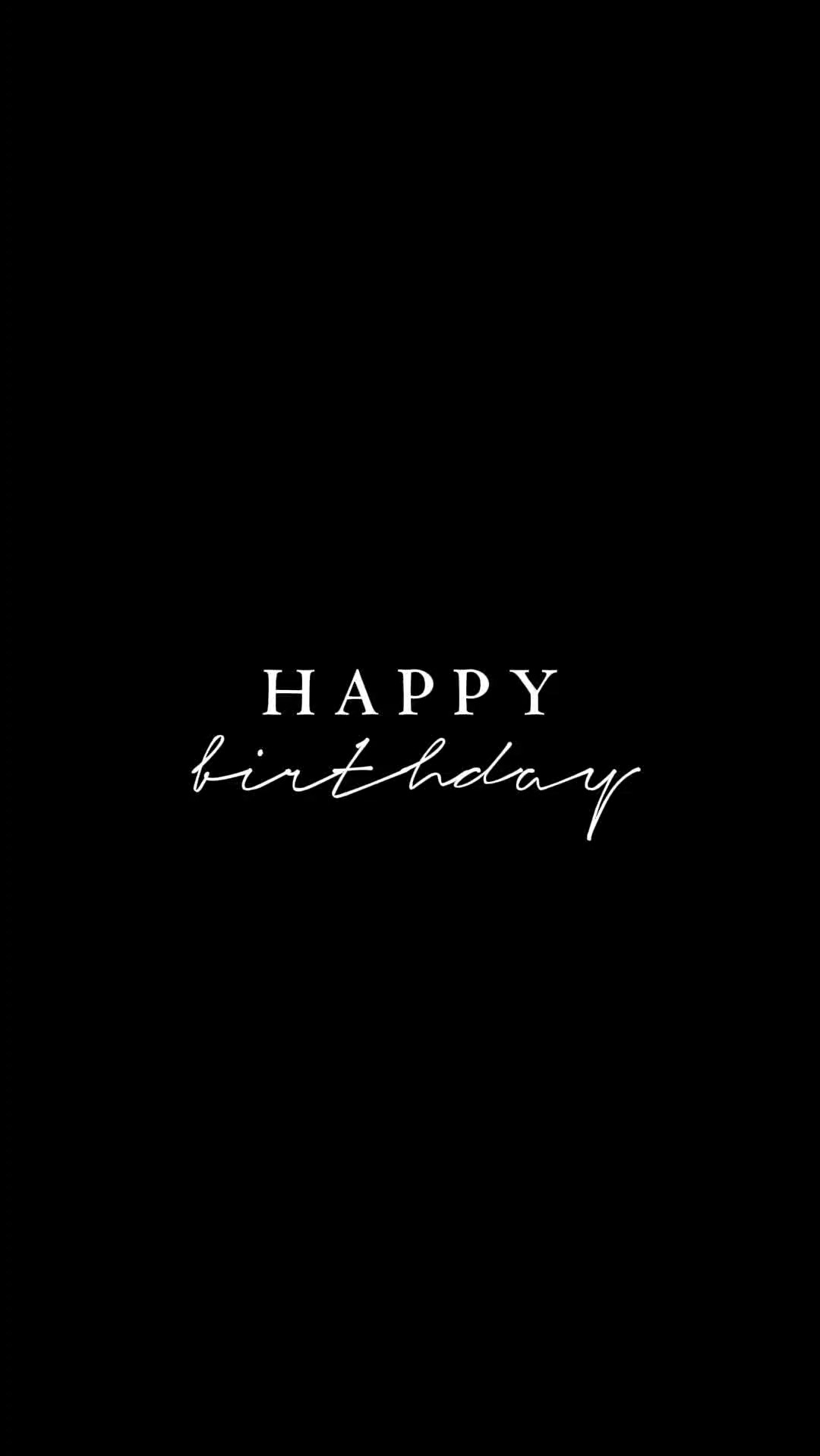 Happy birthday.