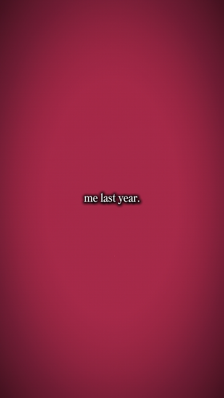 Moi l'année dernière