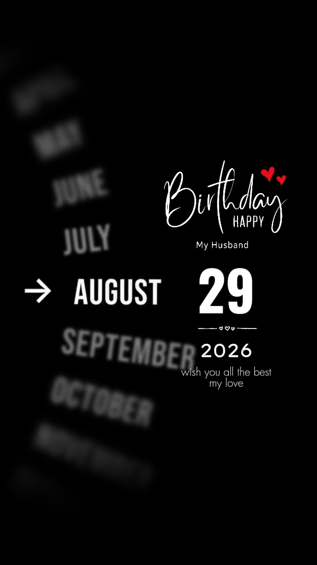 BDAY HUSBAND 29 AUGU