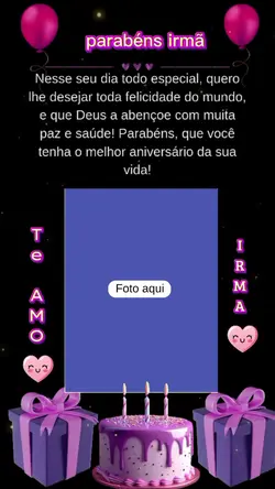parabéns irmã