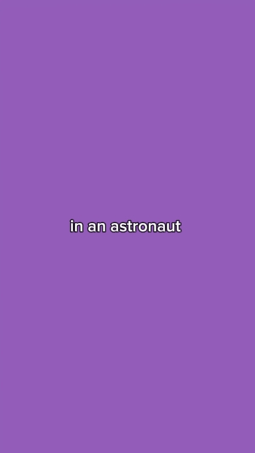 in an astronaut 