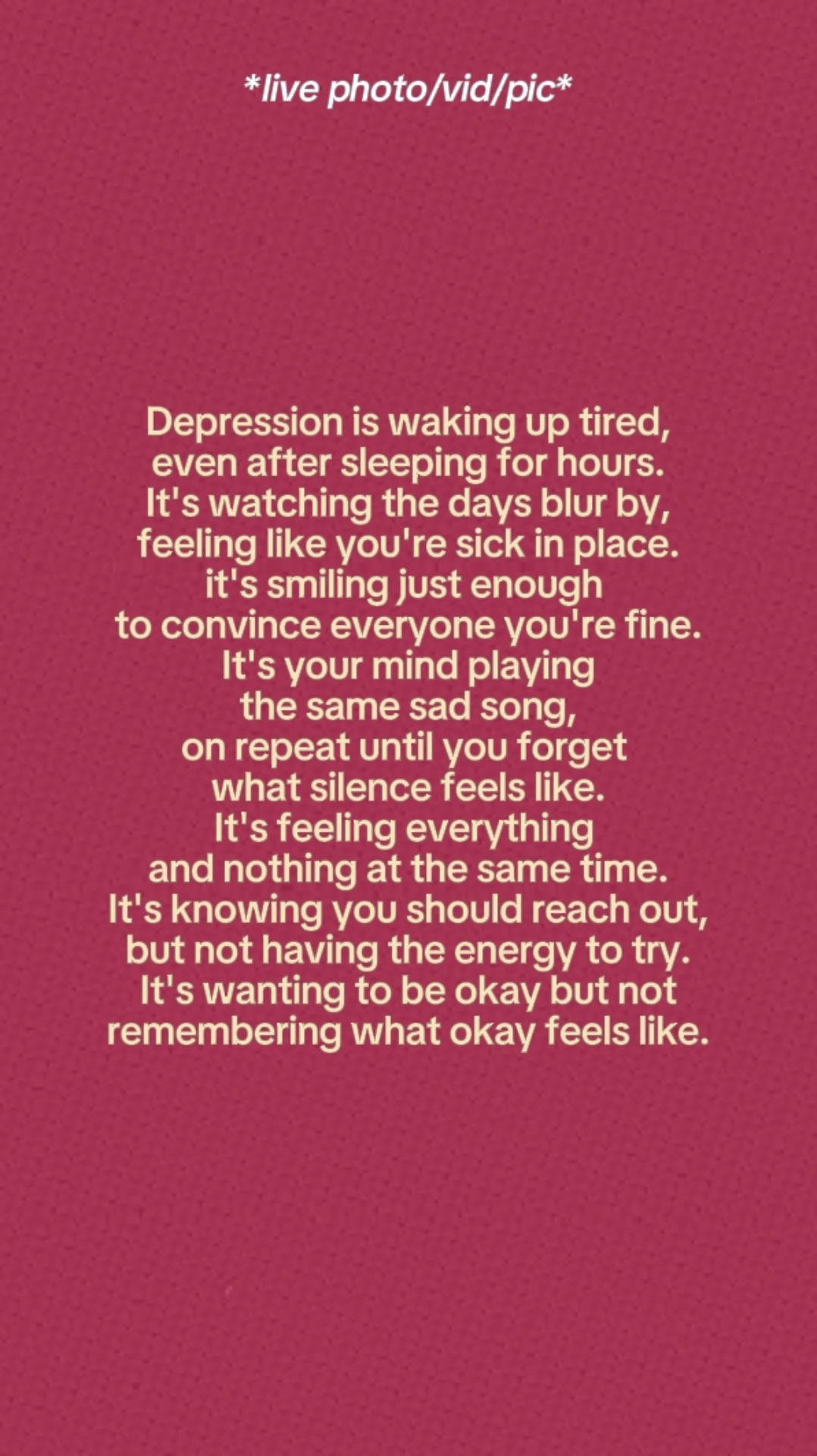 Depression. 