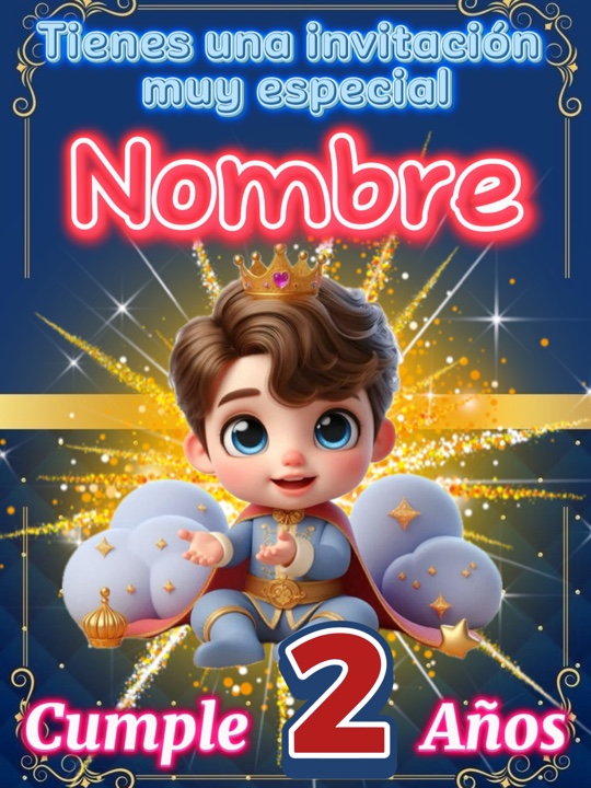 Bebé príncipe invita