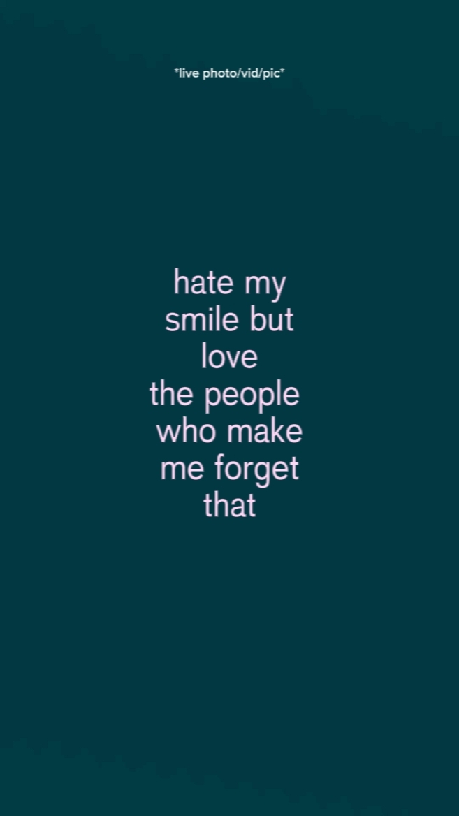 Odeio meu sorriso 