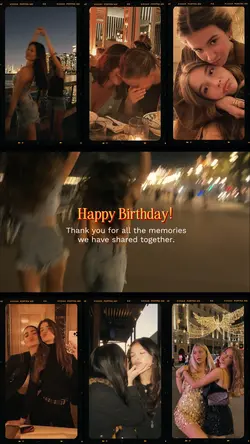 birthday collage