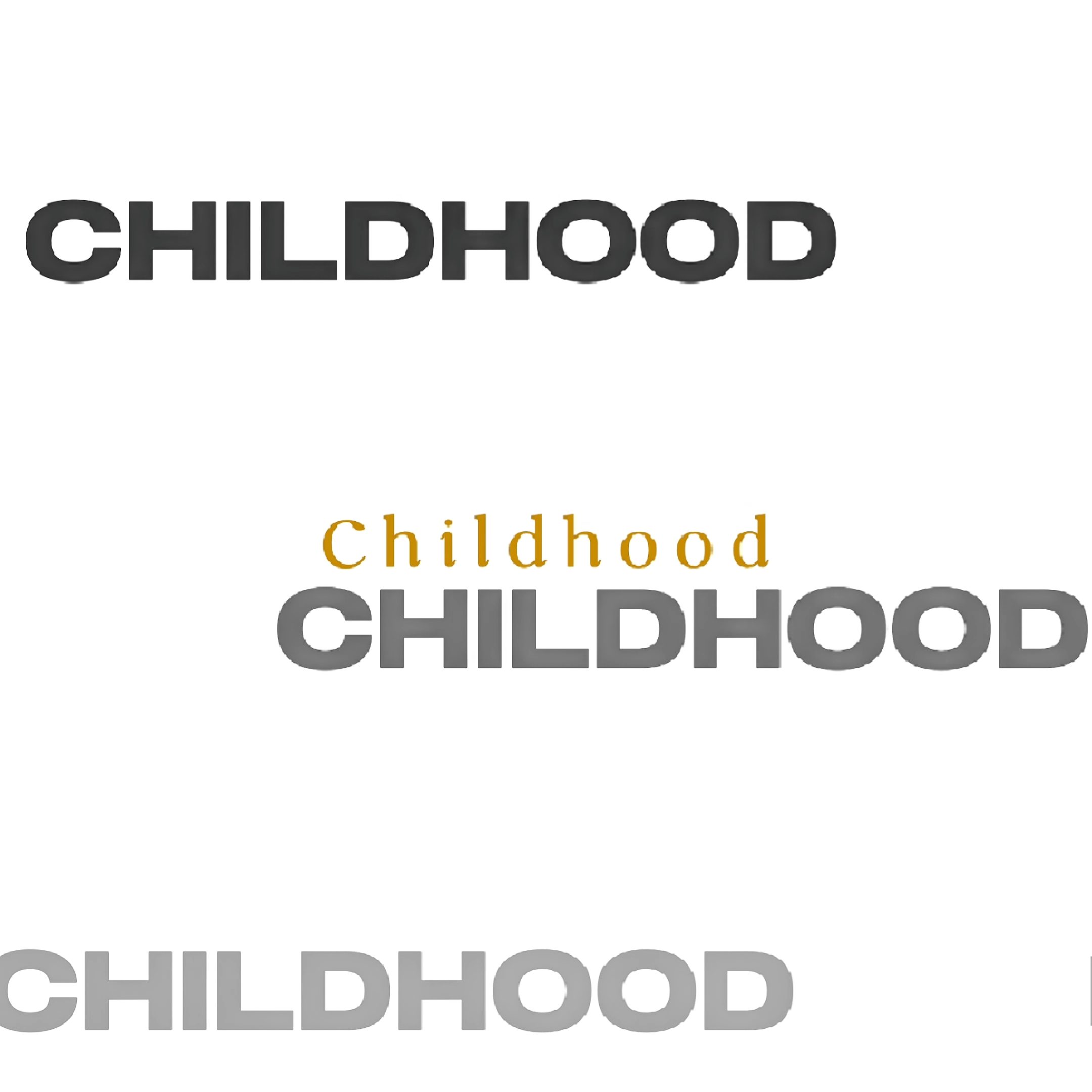 le thème est l'enfance