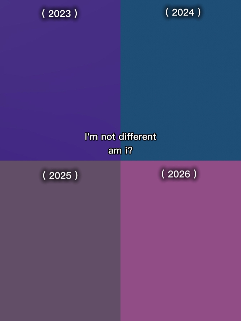 Je ne suis pas différent 