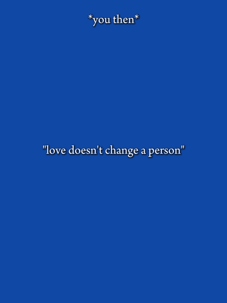 L'amour ne change pas 