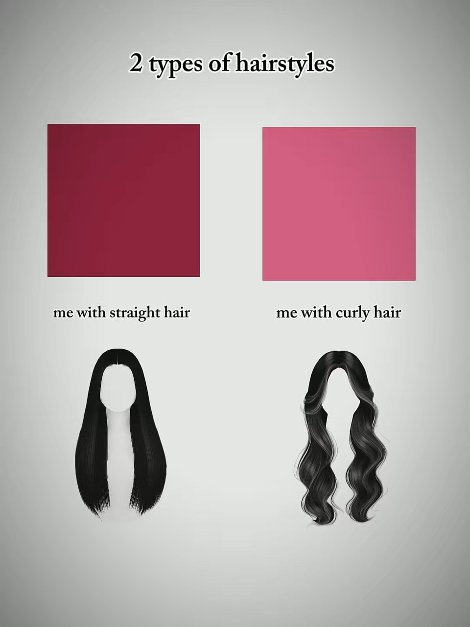 2types of hairstyles